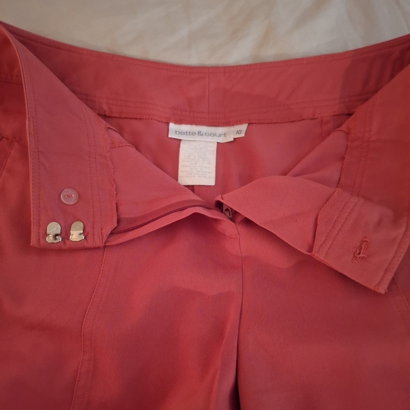 Bette & Court Women's Orange Bermuda Shorts, Dress Style - Picture 4 of 8